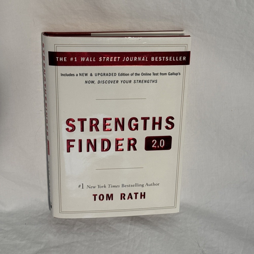 StrengthsFinder 2.0 by Tom Rath Hardcover‎ Like New Without Code